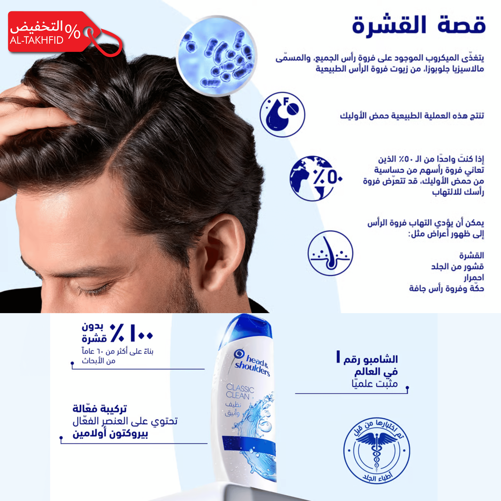 شامبو هيد آند شولدرز مينثول ريفريش ١٠٠٪ مضاد للقشرة