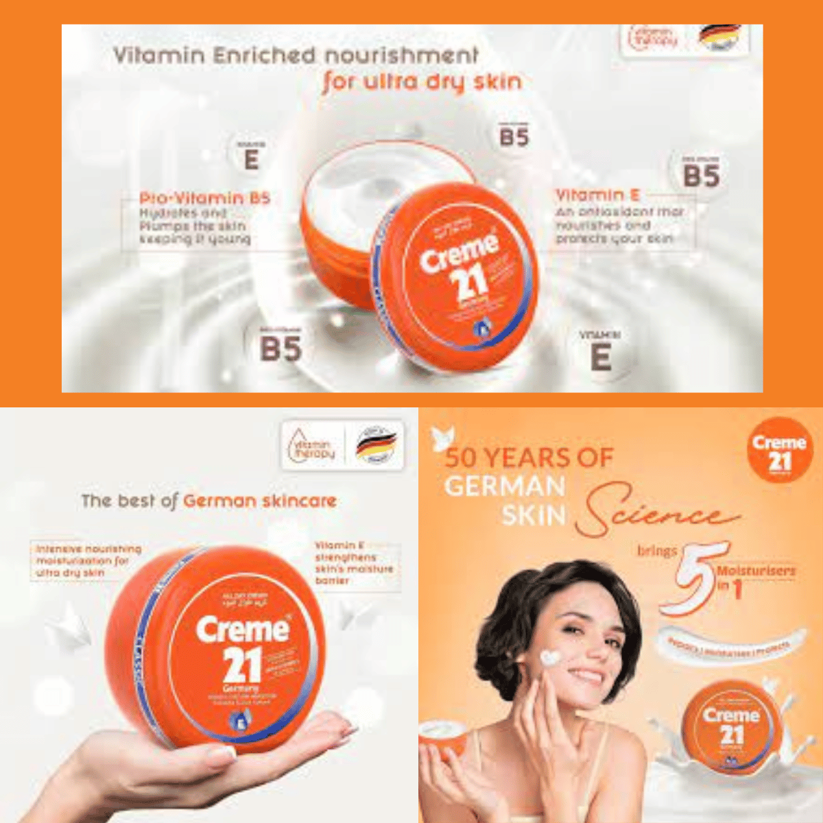 كريم 21 كريم مرطب طوال اليوم مع فيتامين E 