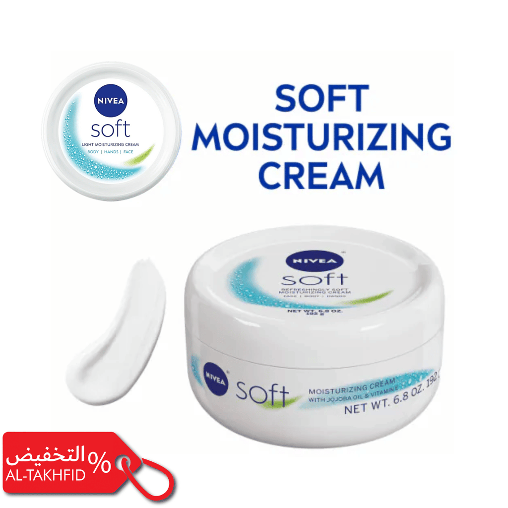 NIVEA Soft Cream: Quick-Absorb Moisturizer for Face, Body & Hands