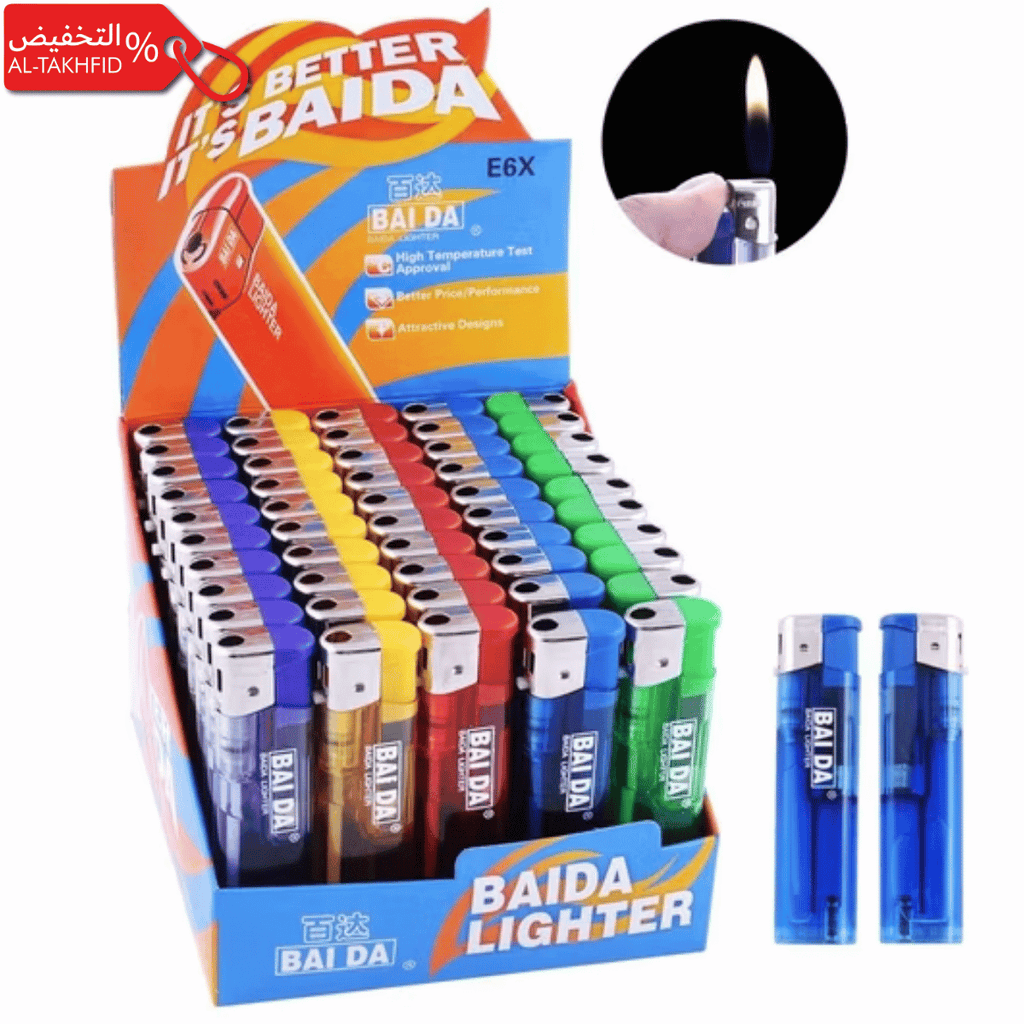Premium Gas Lighter Baida Style | Reliable, Refillable & Long-Lasting Use