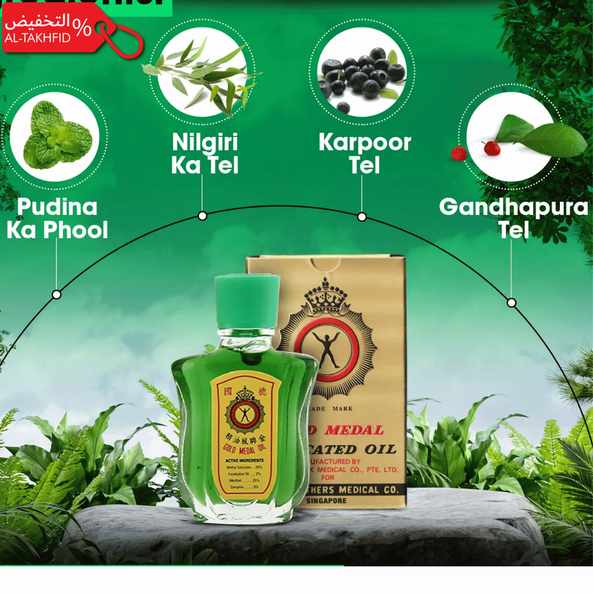 Gold Medal Medicated Oil – Fast Relief for Joint, Back & Muscle Pain