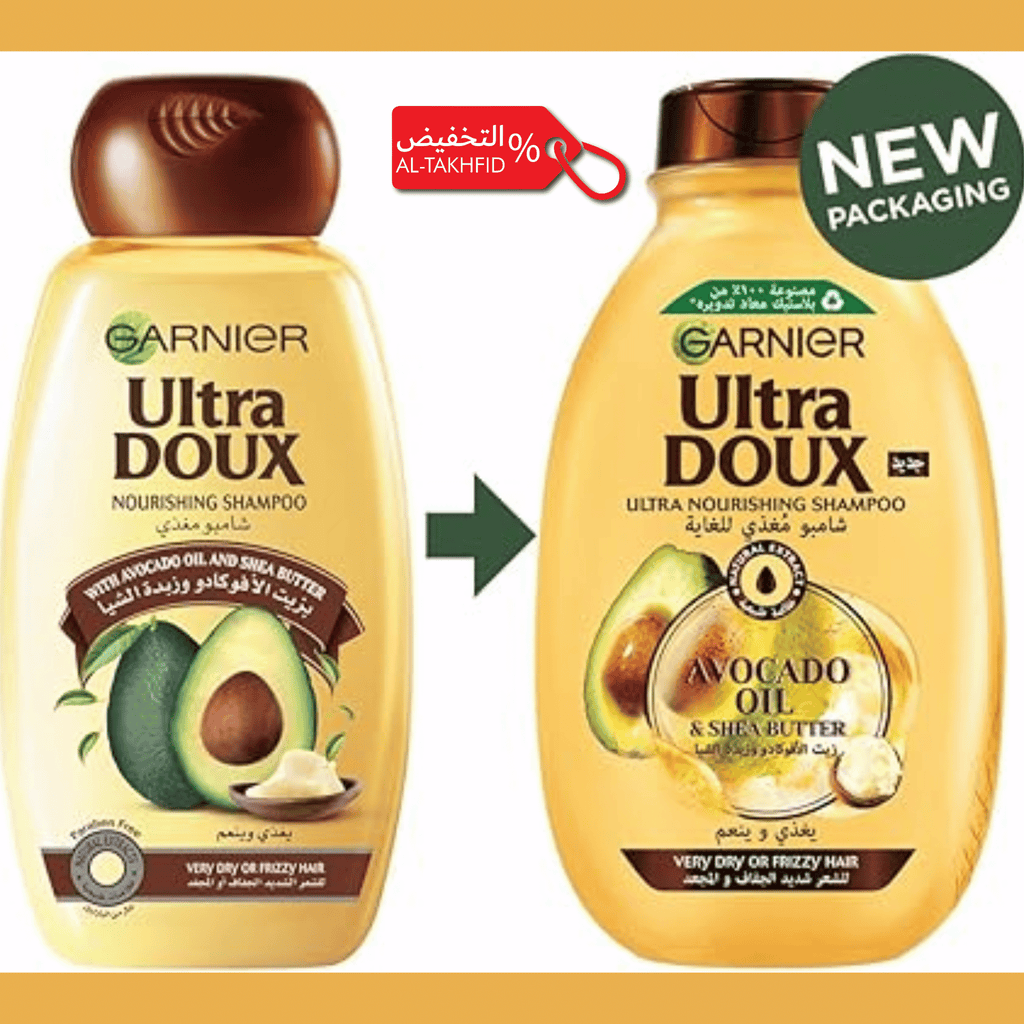 شامبو غارنييه ألترا دوكس | مستخلصات طبيعية وعناية لطيفة