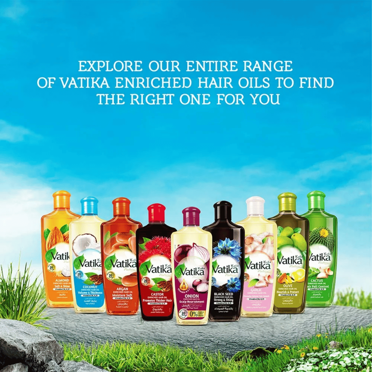 زيت دابر فاتيكا للشعر المُدعّم: تحكم طبيعي في تساقط الشعر وكثافته | تركيبة عشبية