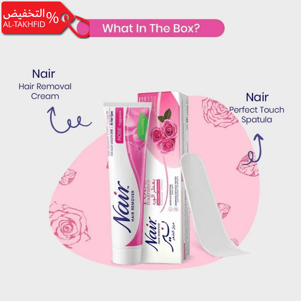 Nair Rose Hair Removal Cream 100ml | Smooth Skin & Long-Lasting Results