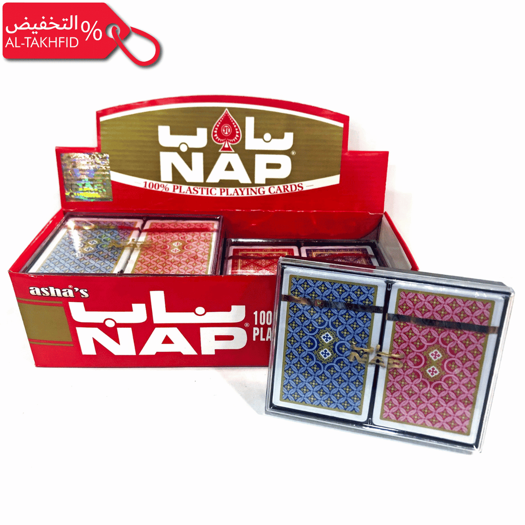 Nap Arabia 100% Plastic Playing Cards | Waterproof, Durable & Majlis Ready