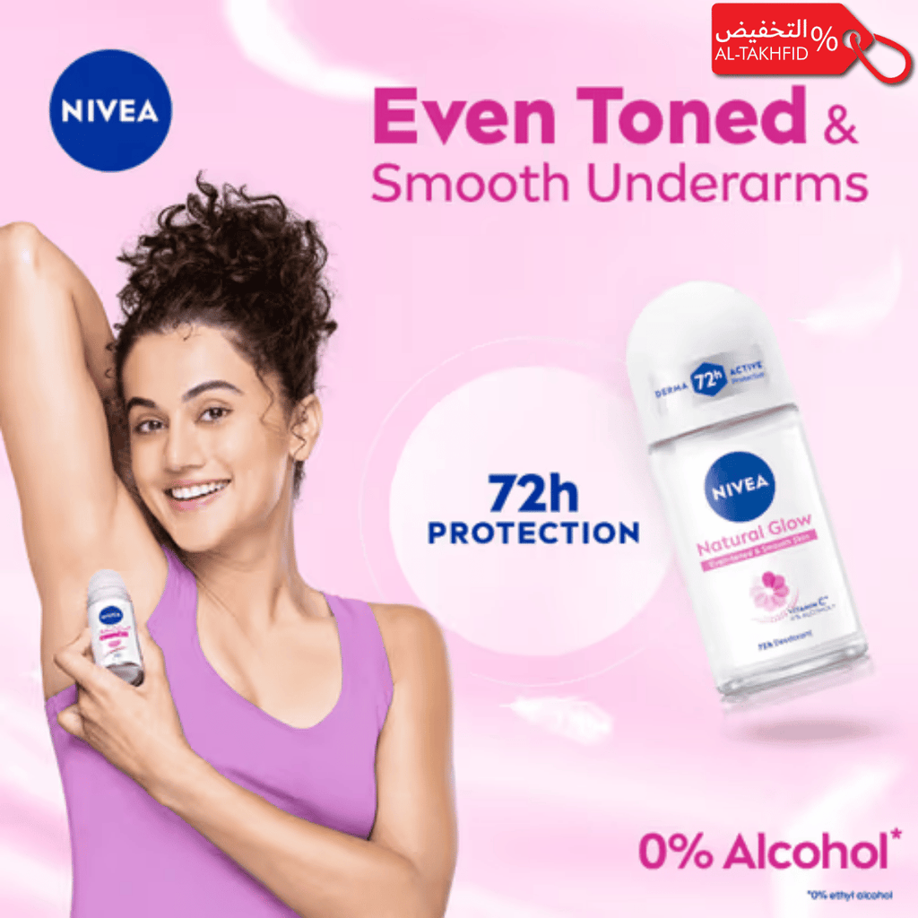 NIVEA Roll-On Deodorant 50ml | 48H Protection | Anti-Stain Formula