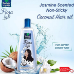 زيت باراشوت فلورا للشعر: زيت جوز الهند برائحة الياسمين | تغذية عميقة غير لزجة | لشعر لامع وقوي 