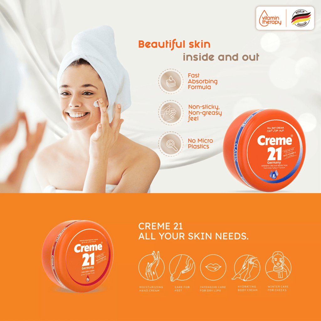 كريم 21 كريم مرطب طوال اليوم مع فيتامين E 
