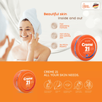 كريم 21 كريم مرطب طوال اليوم مع فيتامين E 