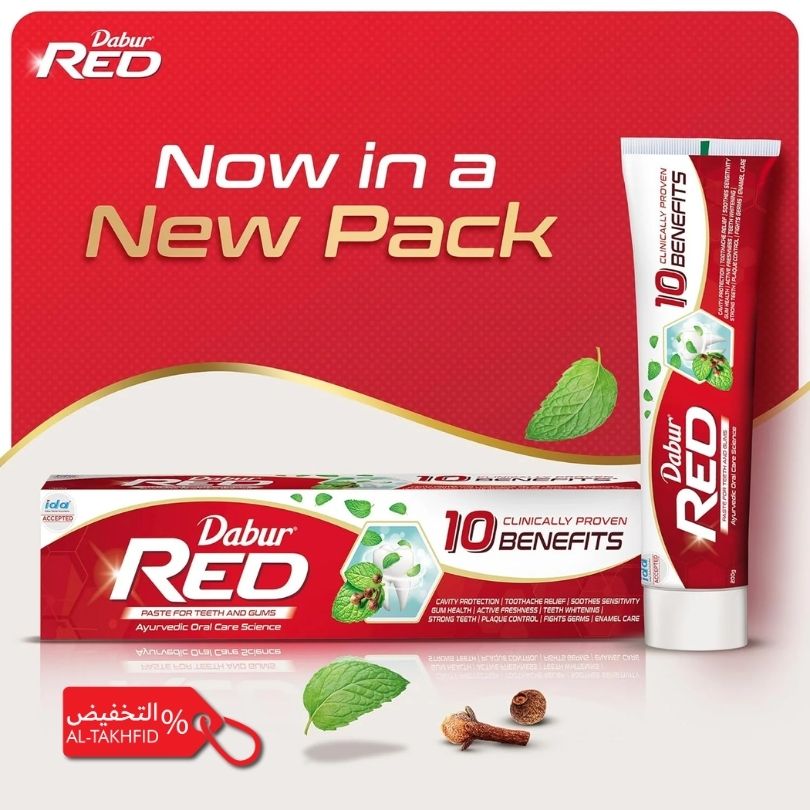 Dabur Herbal RED Toothpaste (200g), new packing