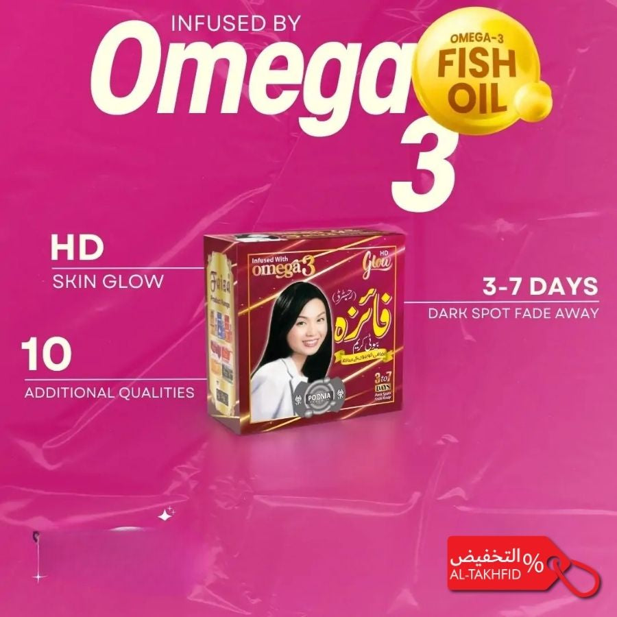 Product packaging with Omega 3 Fish Oil label on a pink background