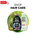 Three Garnier Ultra Doux hair care products on a white background with 'Shop Hair Care' text.