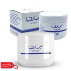 Two jars of a skincare product with Arabic text on a white background