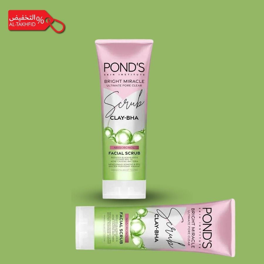 Pond's Miracle Clay-BHA Scrub 100g Twin Pack