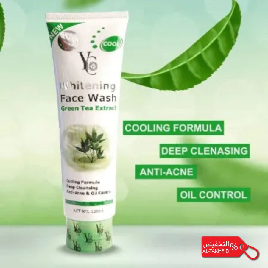 YC Brightening Face Wash 100ml Green Tea